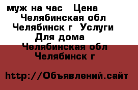 муж на час › Цена ­ 100 - Челябинская обл., Челябинск г. Услуги » Для дома   . Челябинская обл.,Челябинск г.